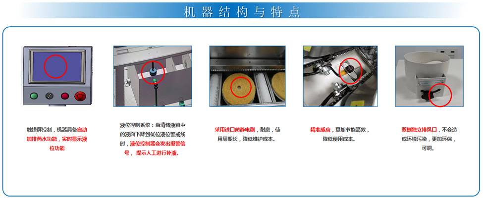 PCBA毛刷清洗机机器结构与特点